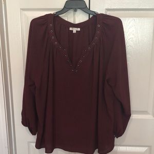 Maroon Top (NWOT)